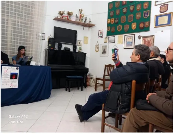 Goccia S. Antimo: Presentazione libro "Nero di Lava" di Nada Skaff avvenuta il 15 febbraio 2025, immagine 2